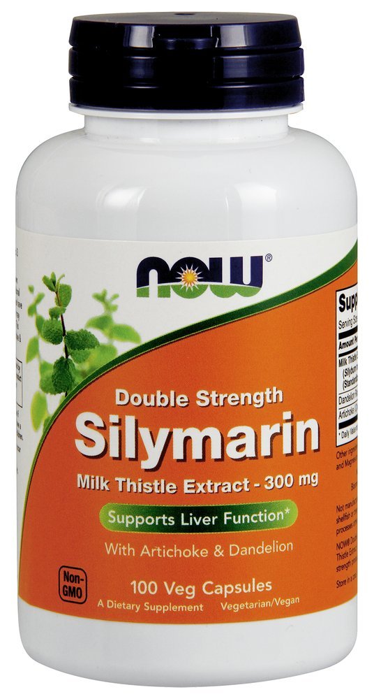 NOW Foods Silymarin 2X 300 mg Capsules, 100 Count
