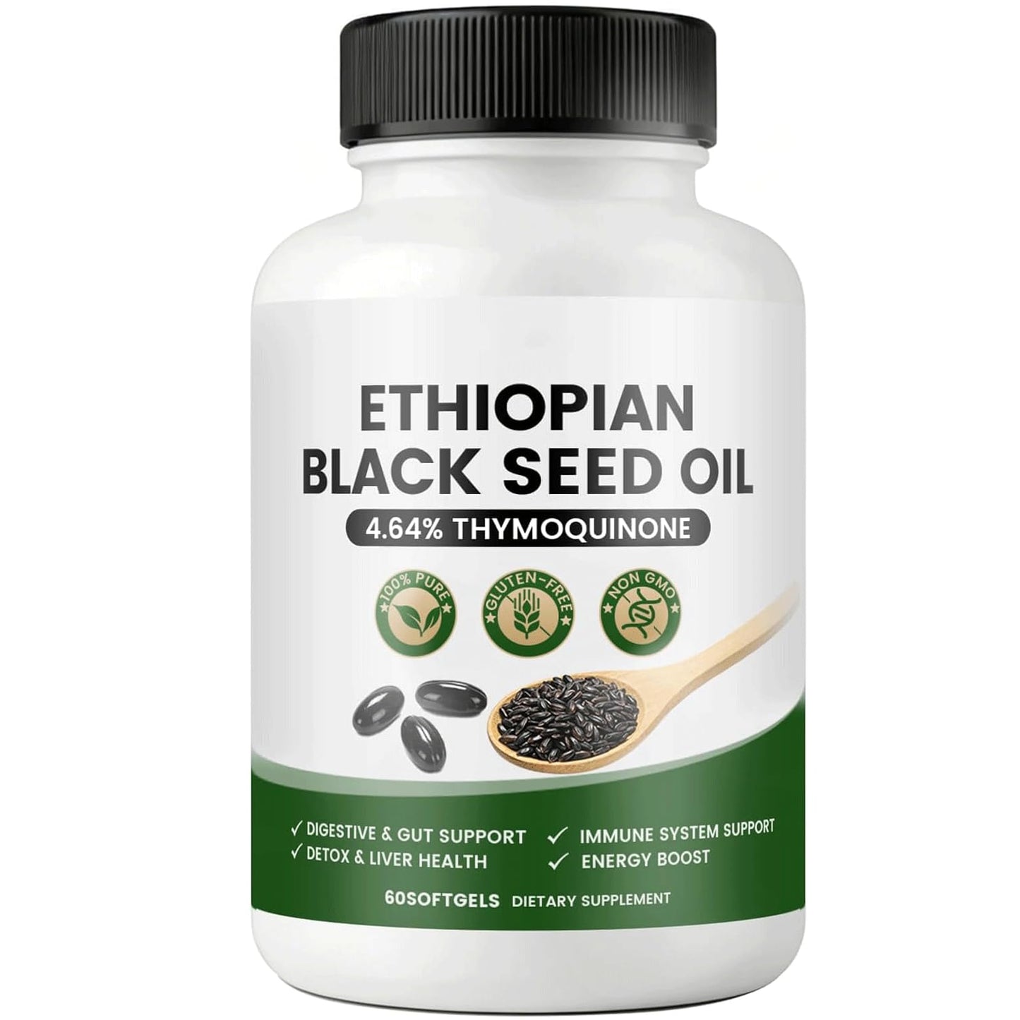 Vlsdoin Ethiopian Black Seed Oil Softgels, 60 Count