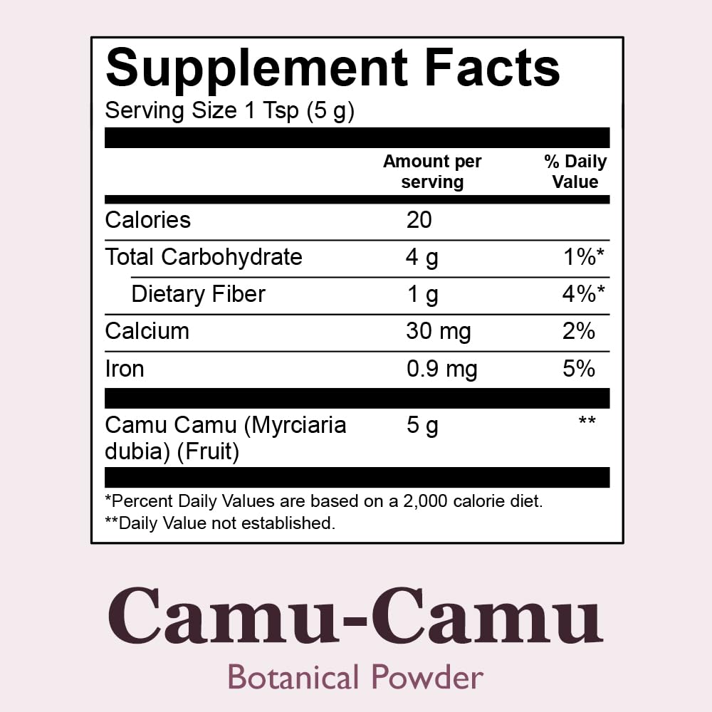 Organic Positively Tea Company Camu Camu Botanical Powder, 16 Ounce