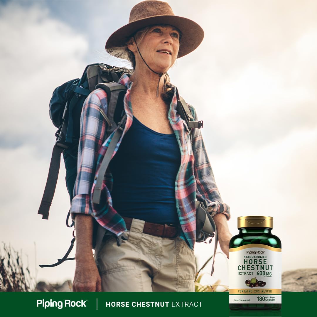 Piping Rock Horse Chestnut Extract Supplement 180 Capsules
