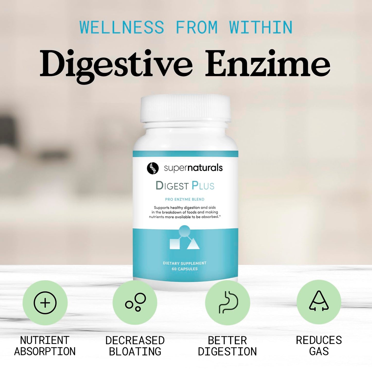 JLM NUTRITIONALS Digest Plus Digestive Enzymes Capsule 60 Capsules