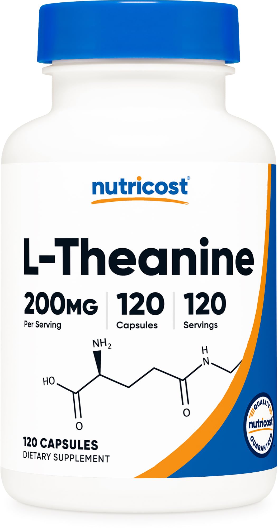 Nutricost L-Theanine 200mg Capsules, 120 Count