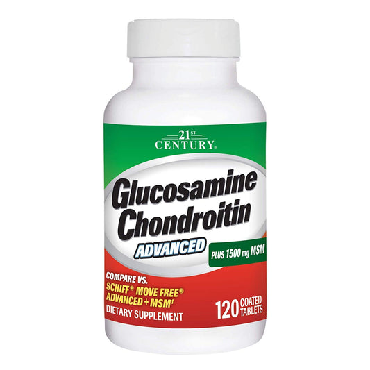 21st Century Glucosamine Chondroitin Advanced Plus MSM Tablets, 480 Tablets
