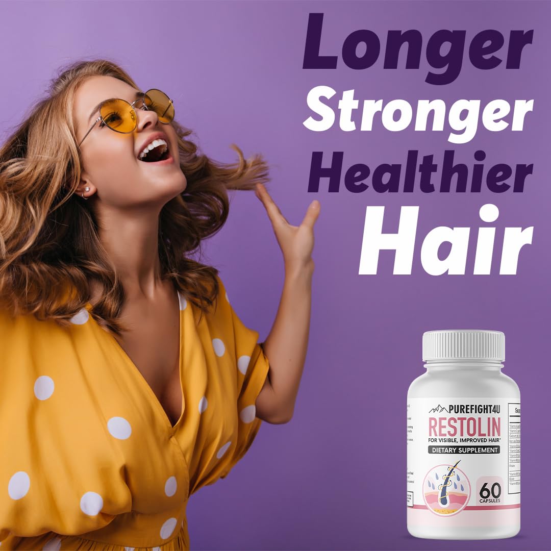 PureFight4U Restolin Hair Support Supplement 60 Capsules