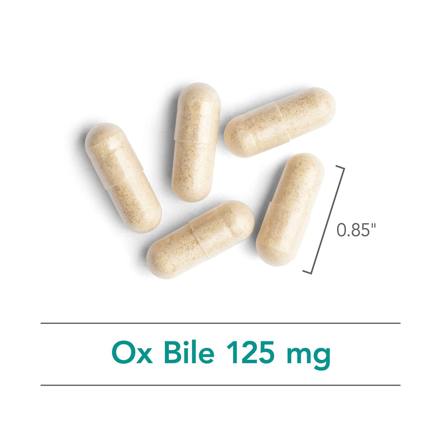 Allergy Research Group Nutricology Ox Bile 125 mg Capsule, 180 Capsules