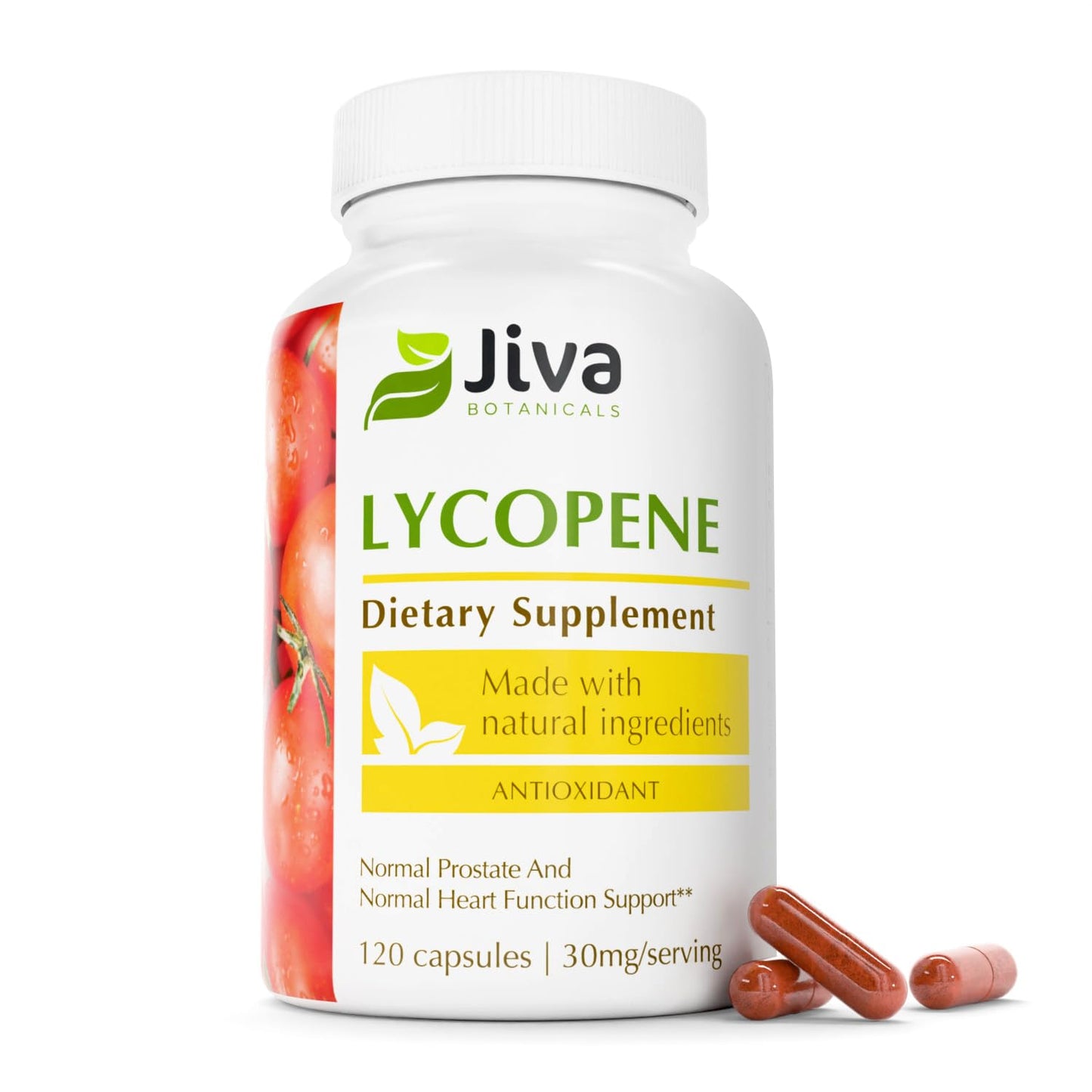 Jiva Botanicals Lycopene 30mg Prostate Supplement 120 Capsules