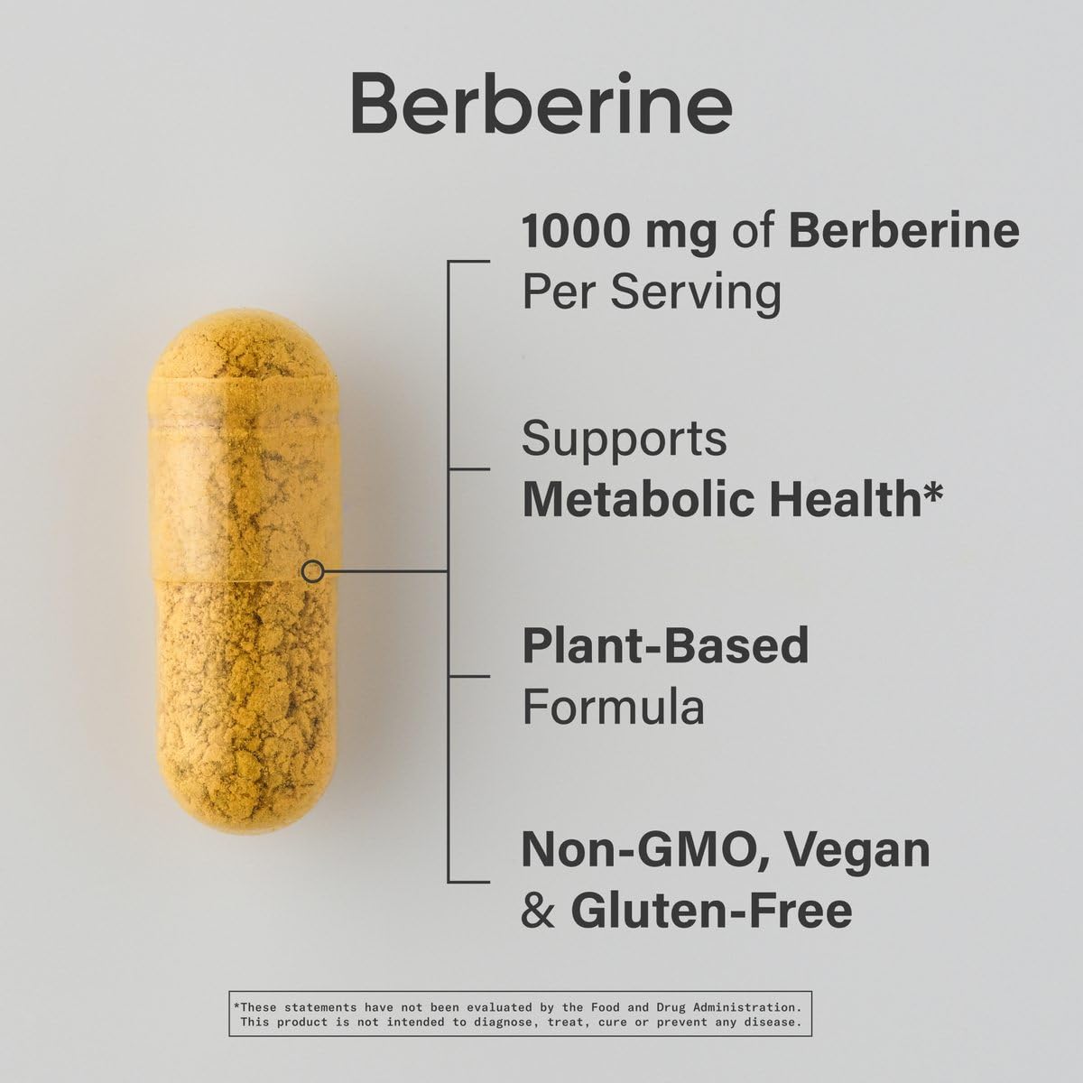 Sports Research Berberine 1000 mg Capsule 60 Count