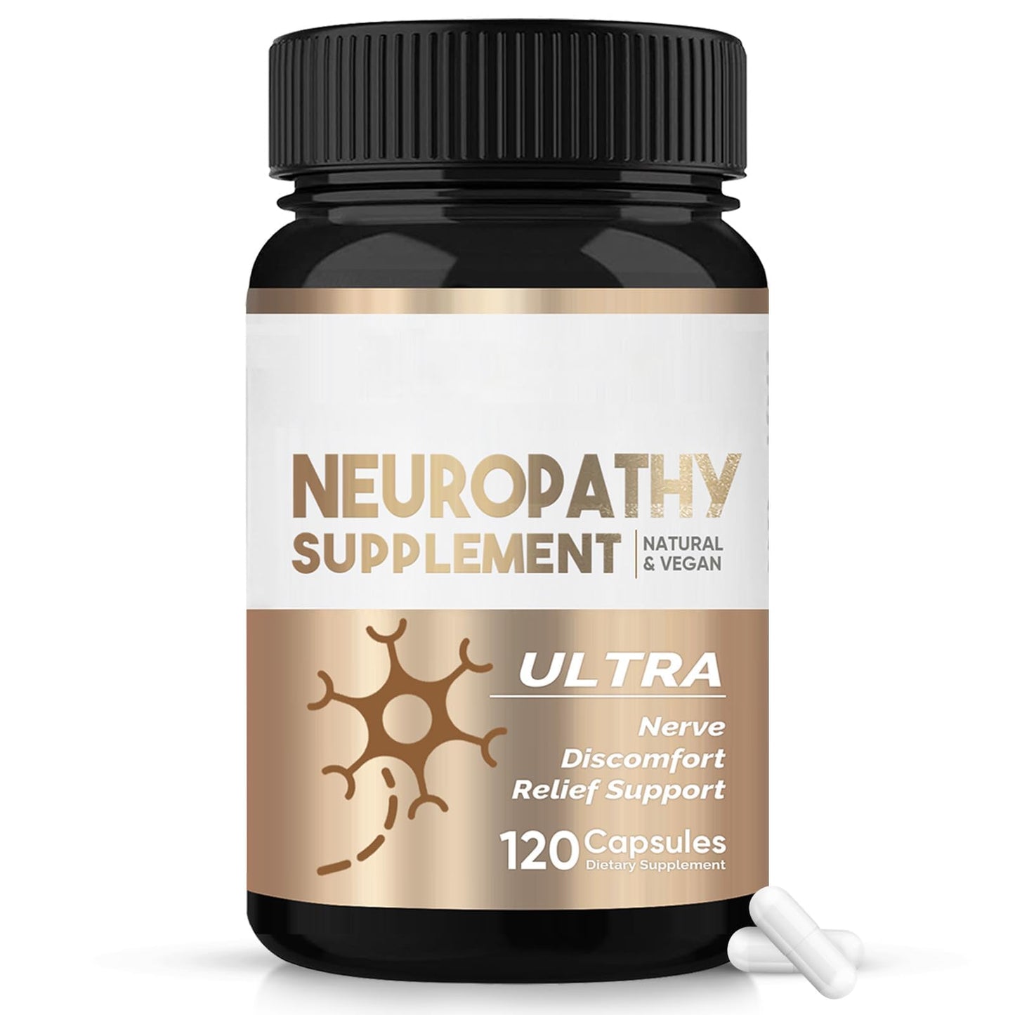 HerbX Nerve Savior for Neuropathy Advanced Nerve Comfort Capsules with Herbal Blend 120 Capsules