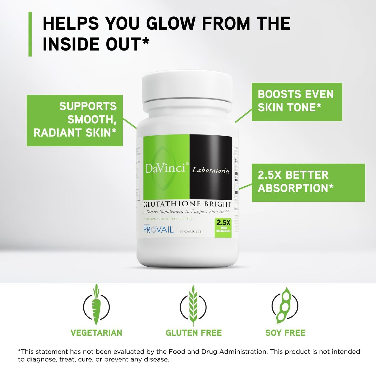 DAVINCI Glutathione Bright 60 Capsules