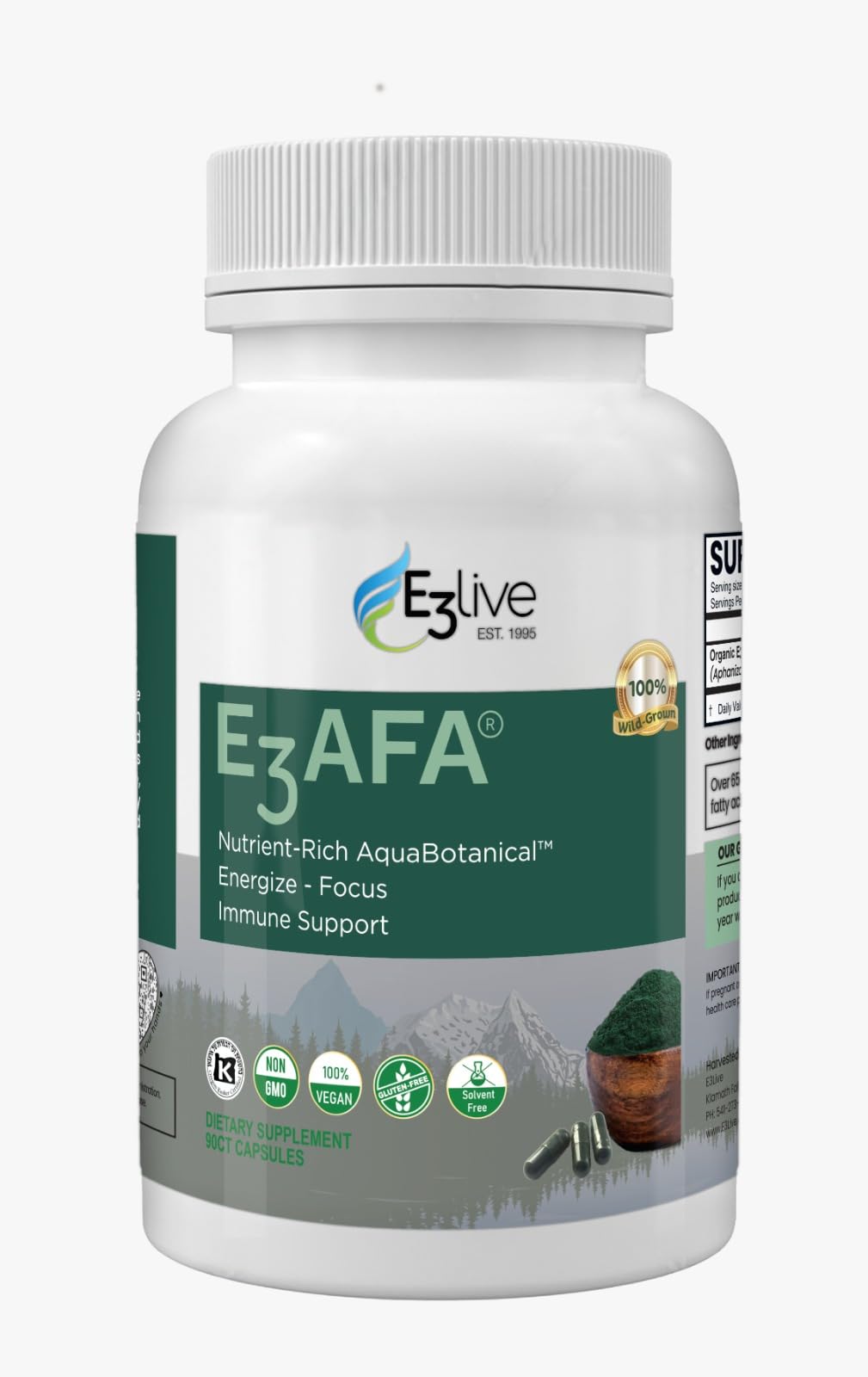 E3LIVE E3AFA Capsule 90 Count