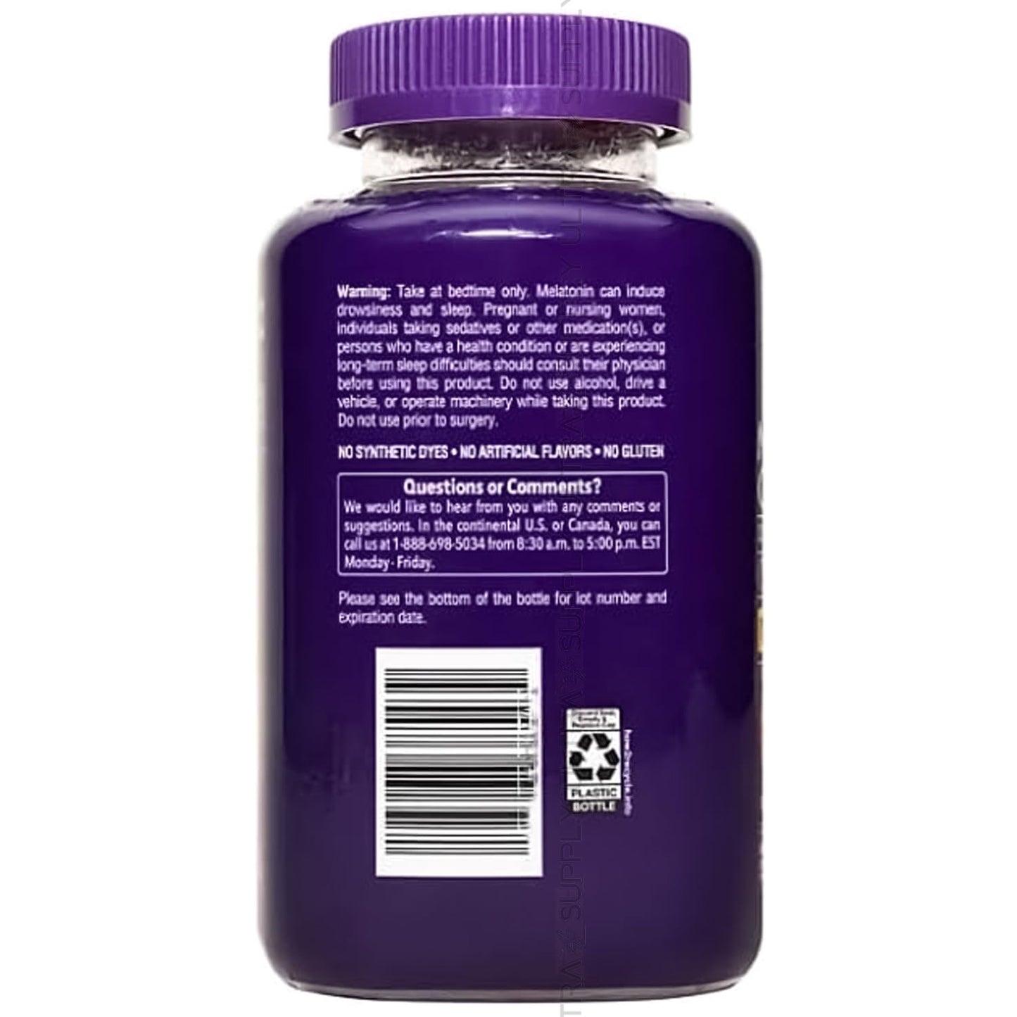 Generic Members Mark Melatonin Gummy 5mg – Strawberry Flavor, Non-Habit Forming, Gluten Free, 200 Count