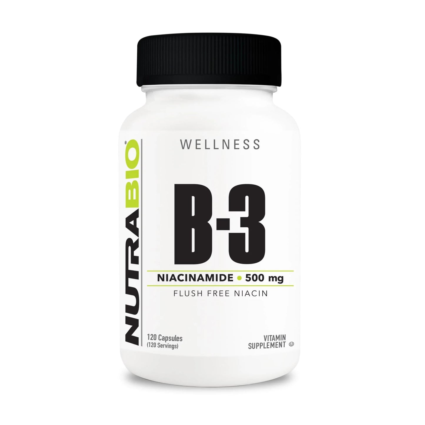 NutraBio Niacinamide Capsules 120
