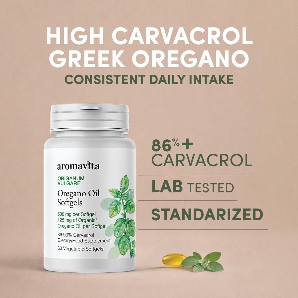 AROMAVITA Oregano Oil Softgel 60 Count