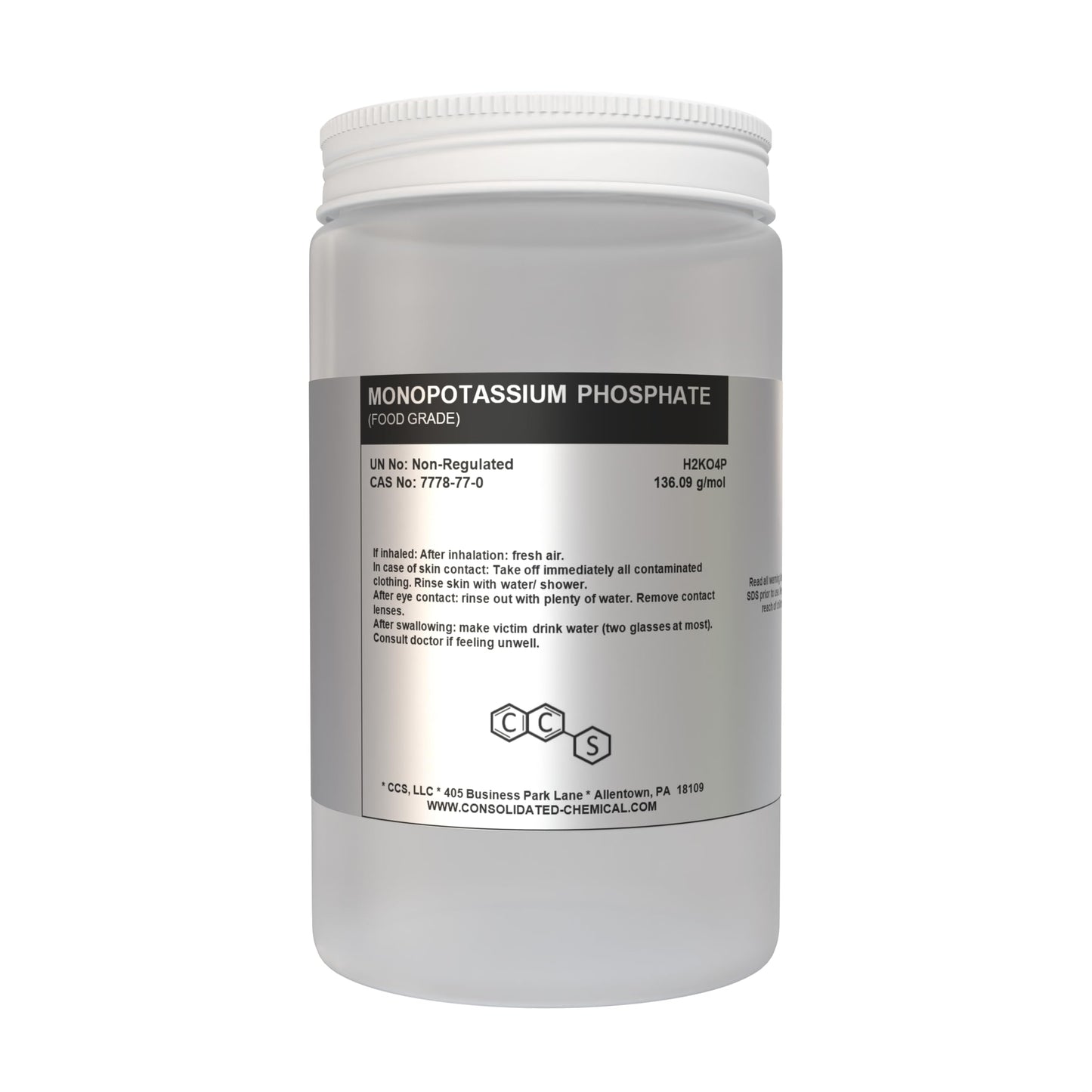 CCS Consolidated Chemical & Solvents Monopotassium Phosphate Powder 1 kg