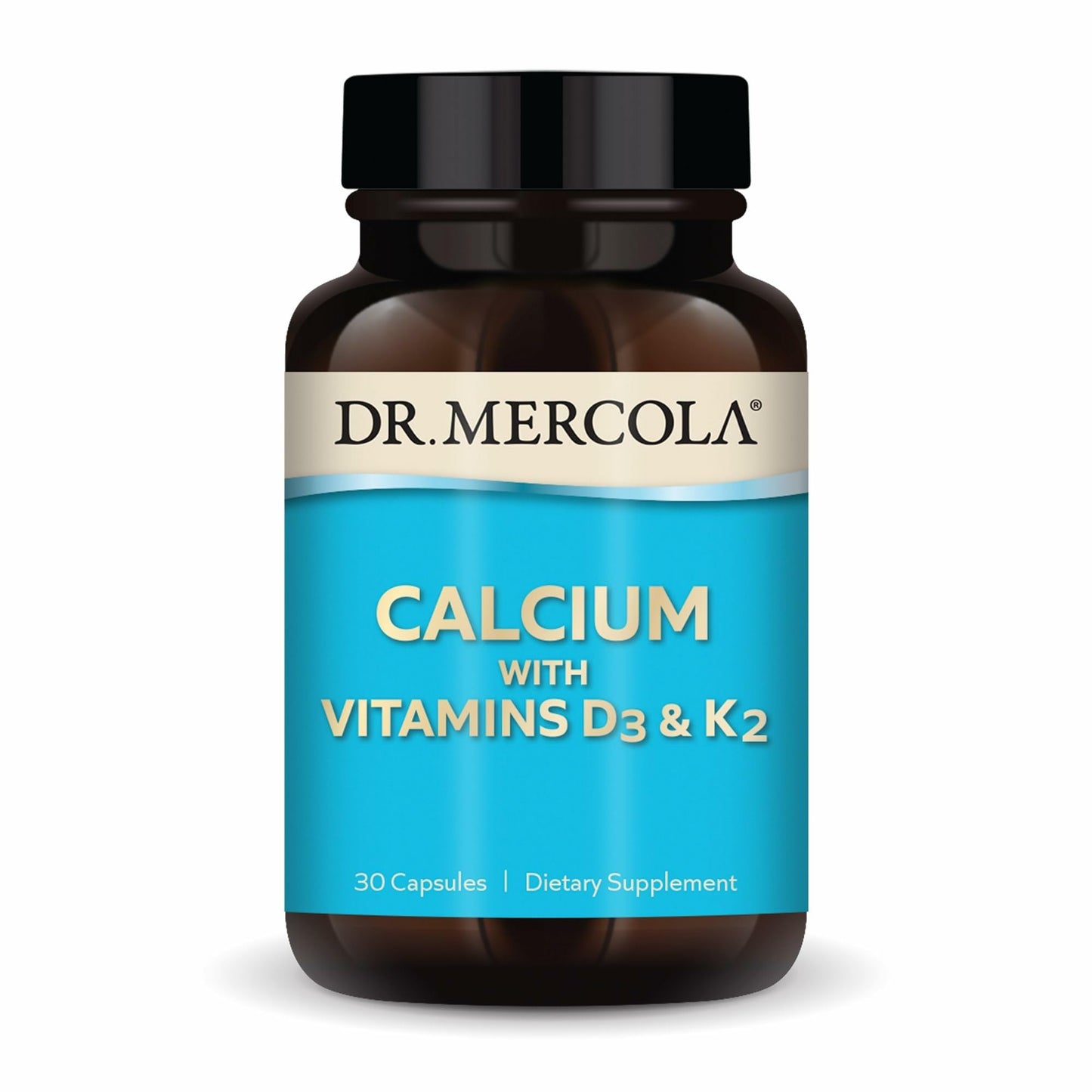 Dr. Mercola Calcium with Vitamins D3 & K2 Capsules, 30 Capsules