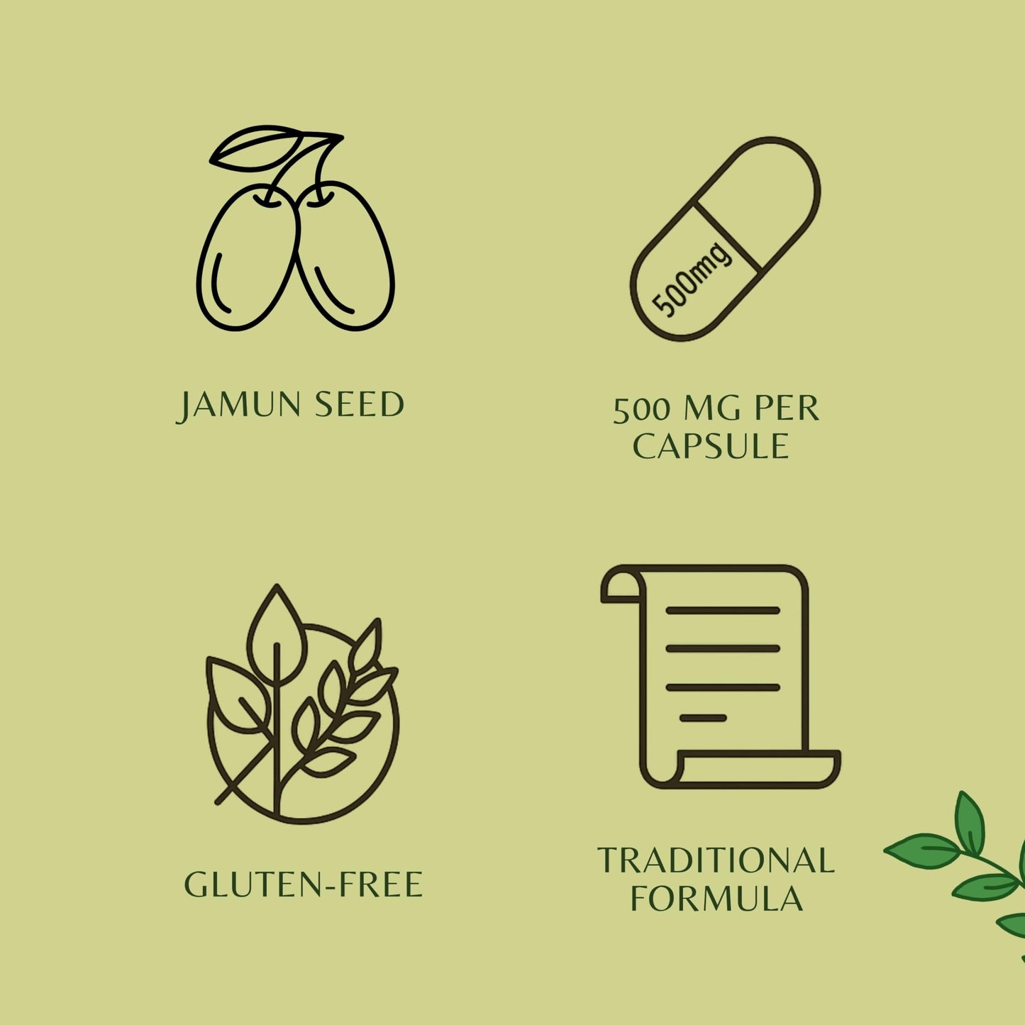 AYURVEDASHREE Jamun Seed 500mg Capsule, 60 Count
