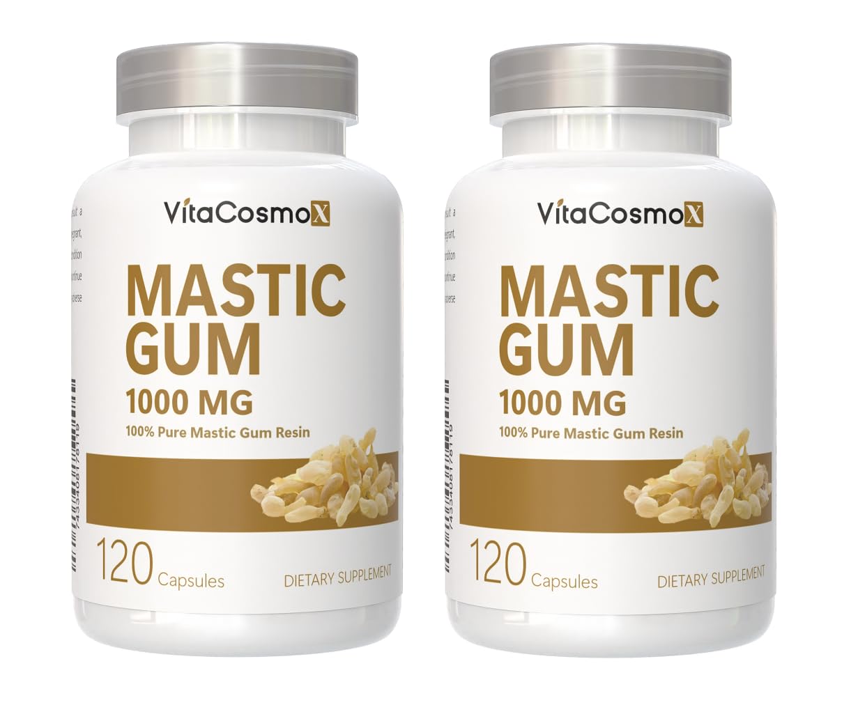 VitaCosmoX Mastic Gum 1000 mg, 120 Capsules