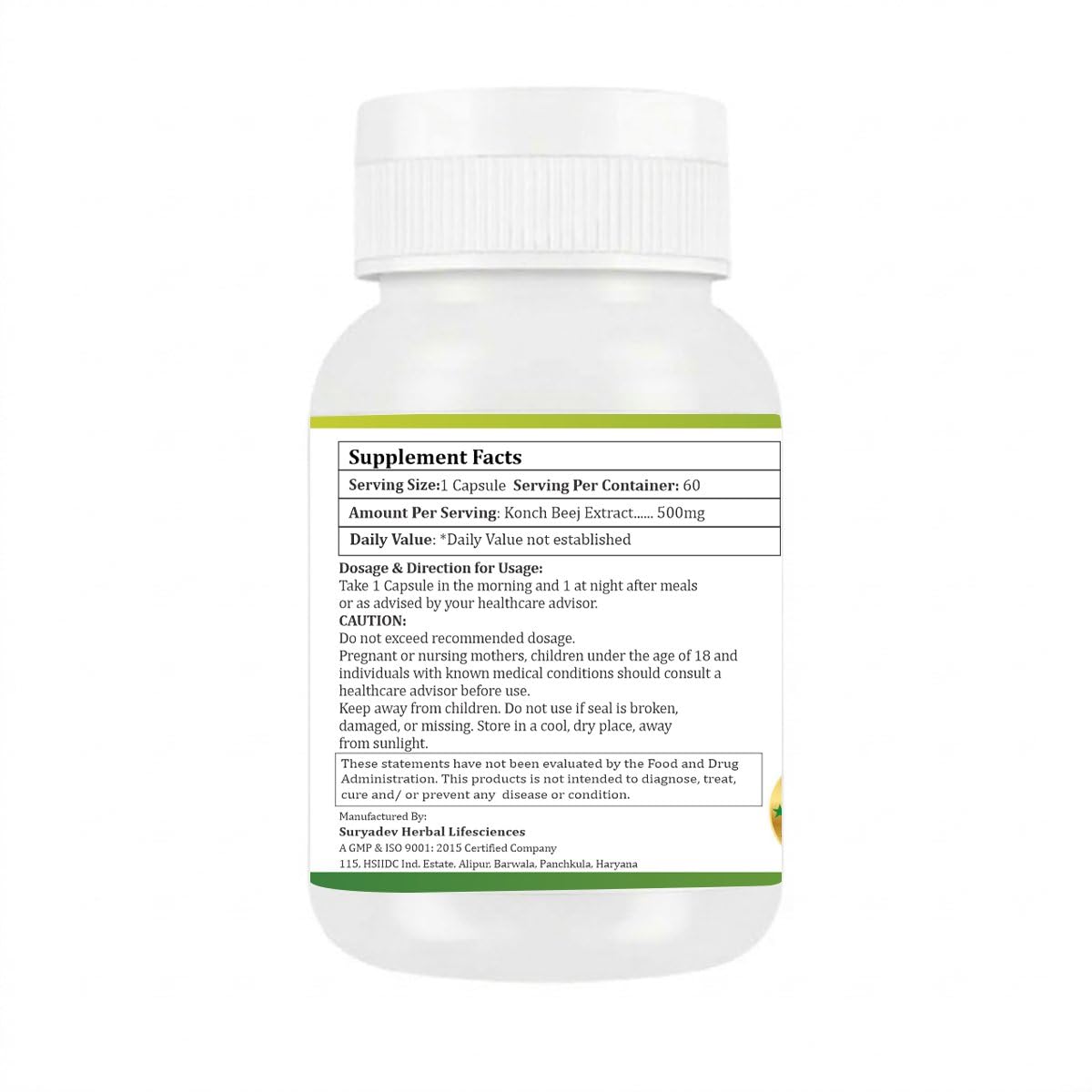 Morsan Healthcare Kaunch Beej 500mg Capsules, 60 Count