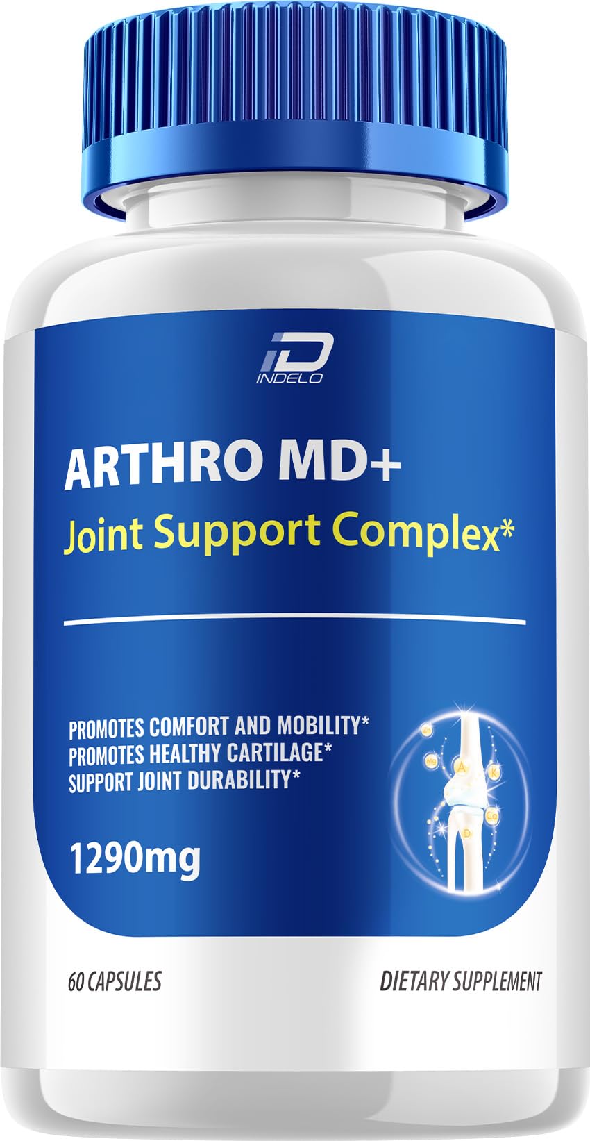 Indelo Arthro MD+ ArthroMD Plus Supplement Advanced Formula Joint Support Capsule 60 Capsules