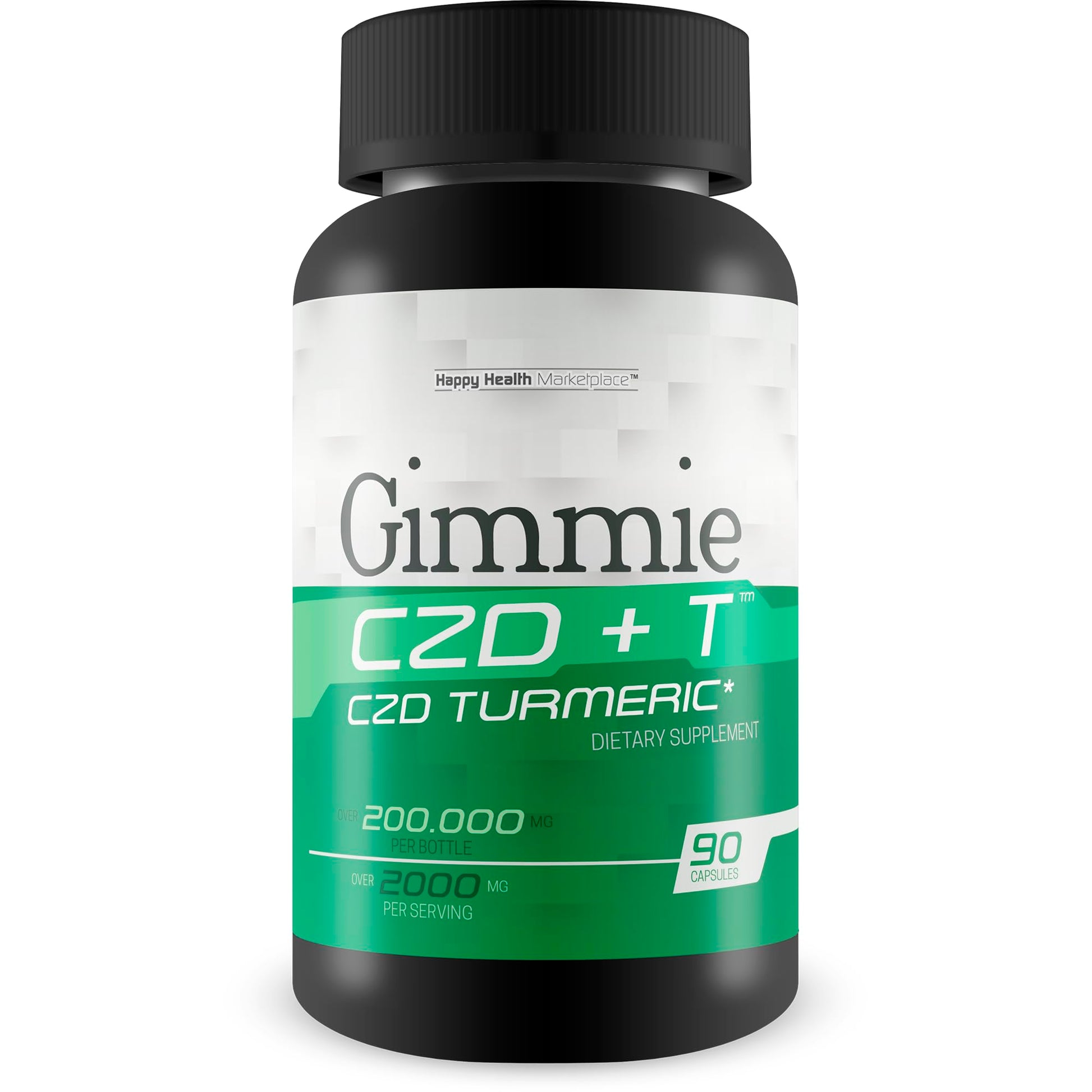 Happy Health Marketplace Gimmie CZD + T - Our Best CDZ Supplement Vitamin C D and Zinc Plus Magnesium Turmeric and More Capsule 90 Count
