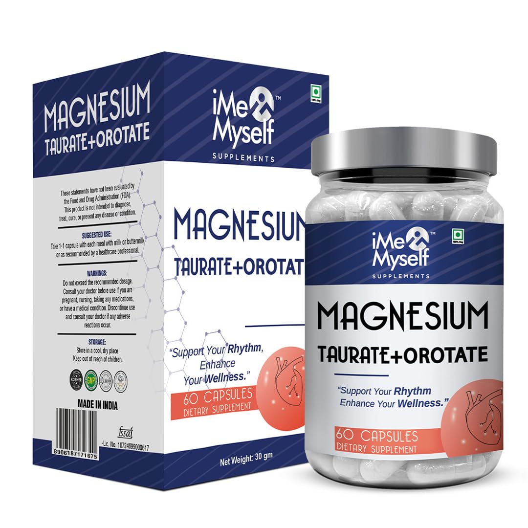 iMeMyself Magnesium Taurate & Orotate Capsules 60 Veg Capsules