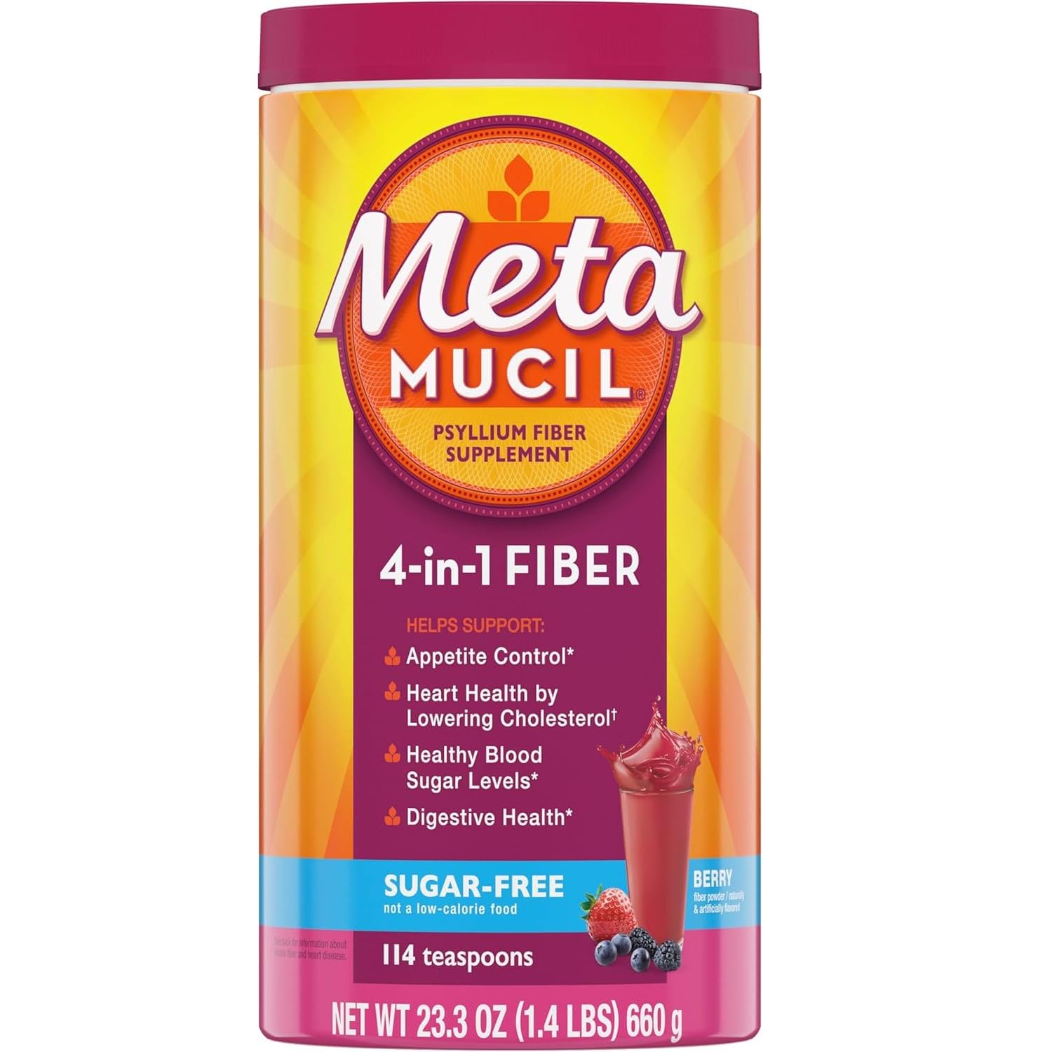 Metamucil Berry Powder 23.3 oz