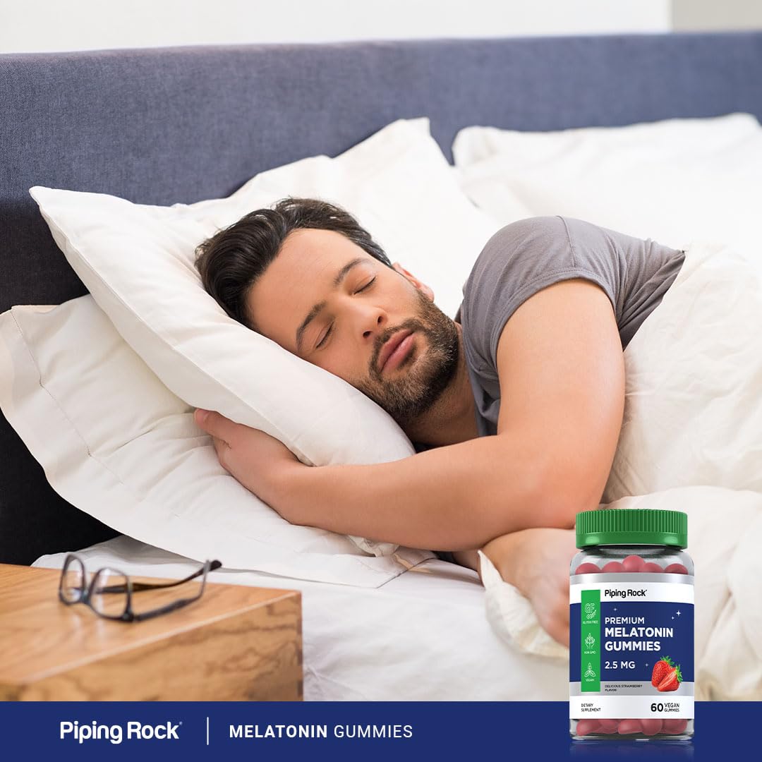 Piping Rock Melatonin Gummies 2.5 mg, 60 Count