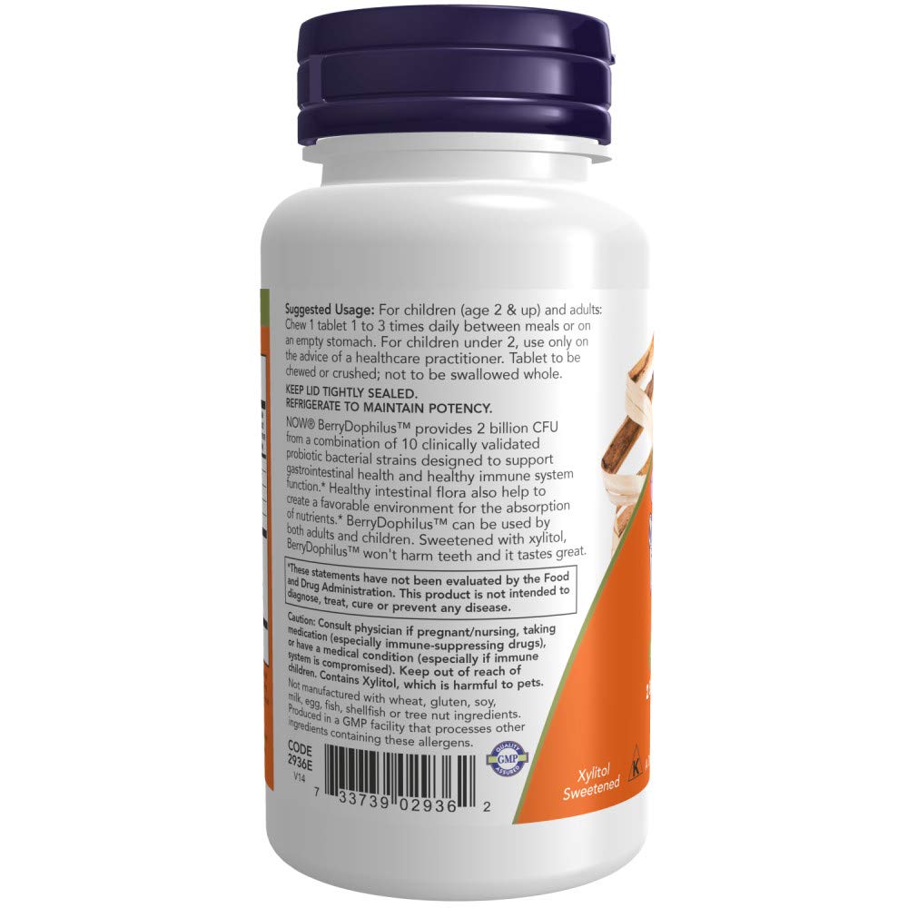 NOW Foods BerryDophilus Chewables 120