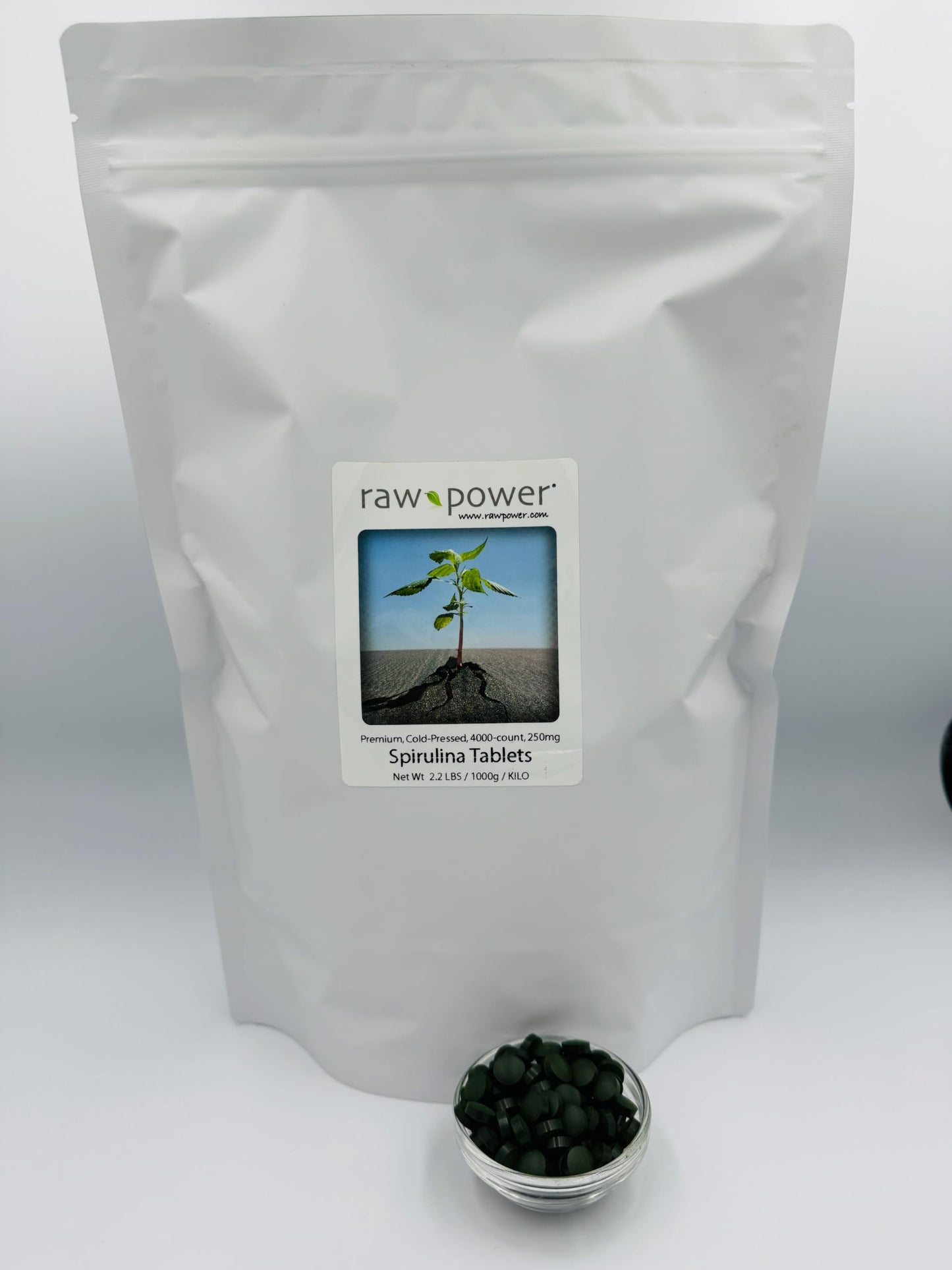 Raw Power Spirulina Cold-Pressed Tablets 1 Count
