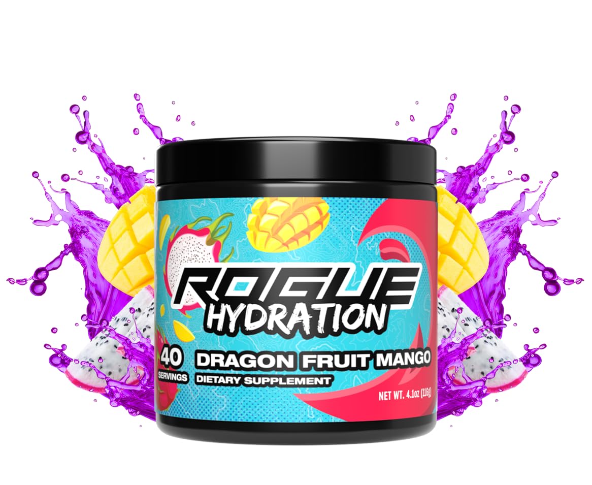 Rogue Energy Gaming Drink, Hydration & Focus Beverage Powder 5.4 oz