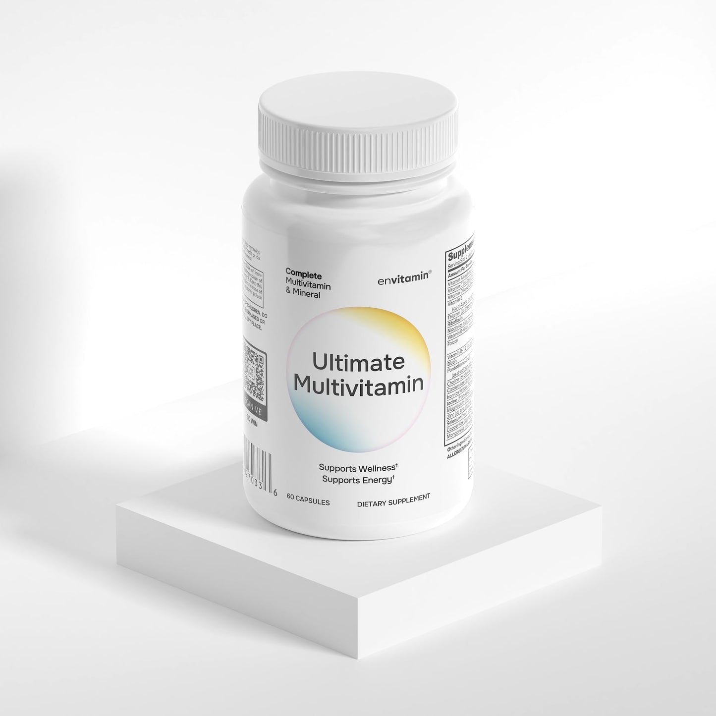 Envitamin Ultimate Multivitamin Multimineral and Superfood with 42 Fruit and Vegetable Blend Capsule, 60 Count