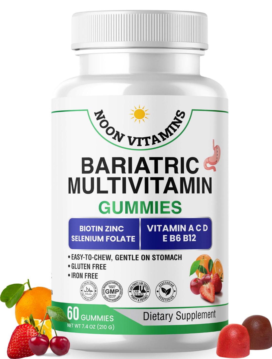 NOON VITAMINS Bariatric Multivitamin Gummies 60 Gummies