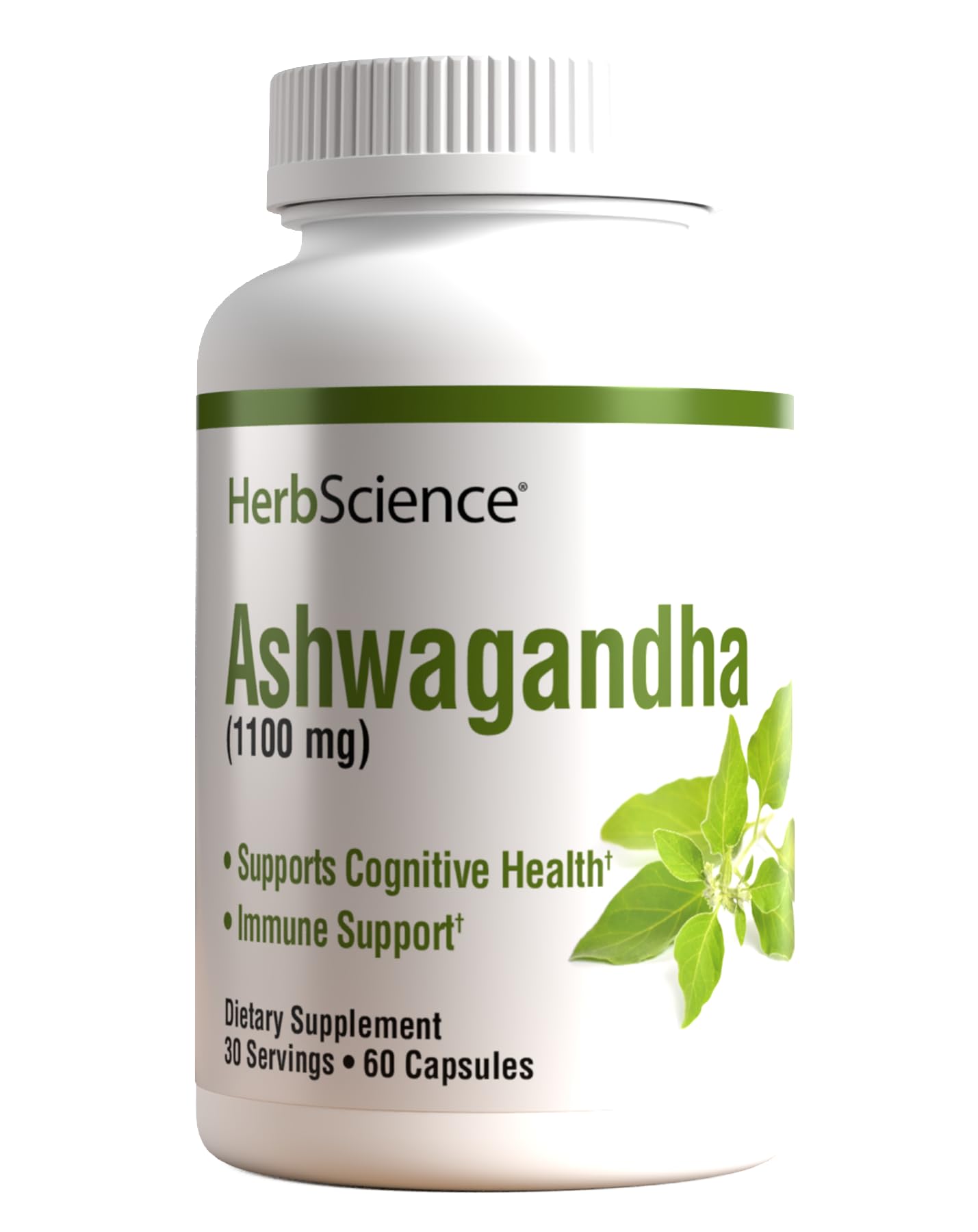 HerbScience Ashwagandha Capsules 60 Count