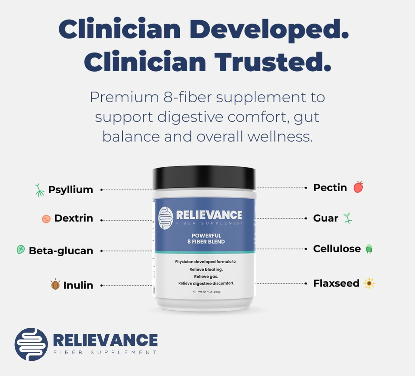 Relievance Fiber Supplement Powder 12.7