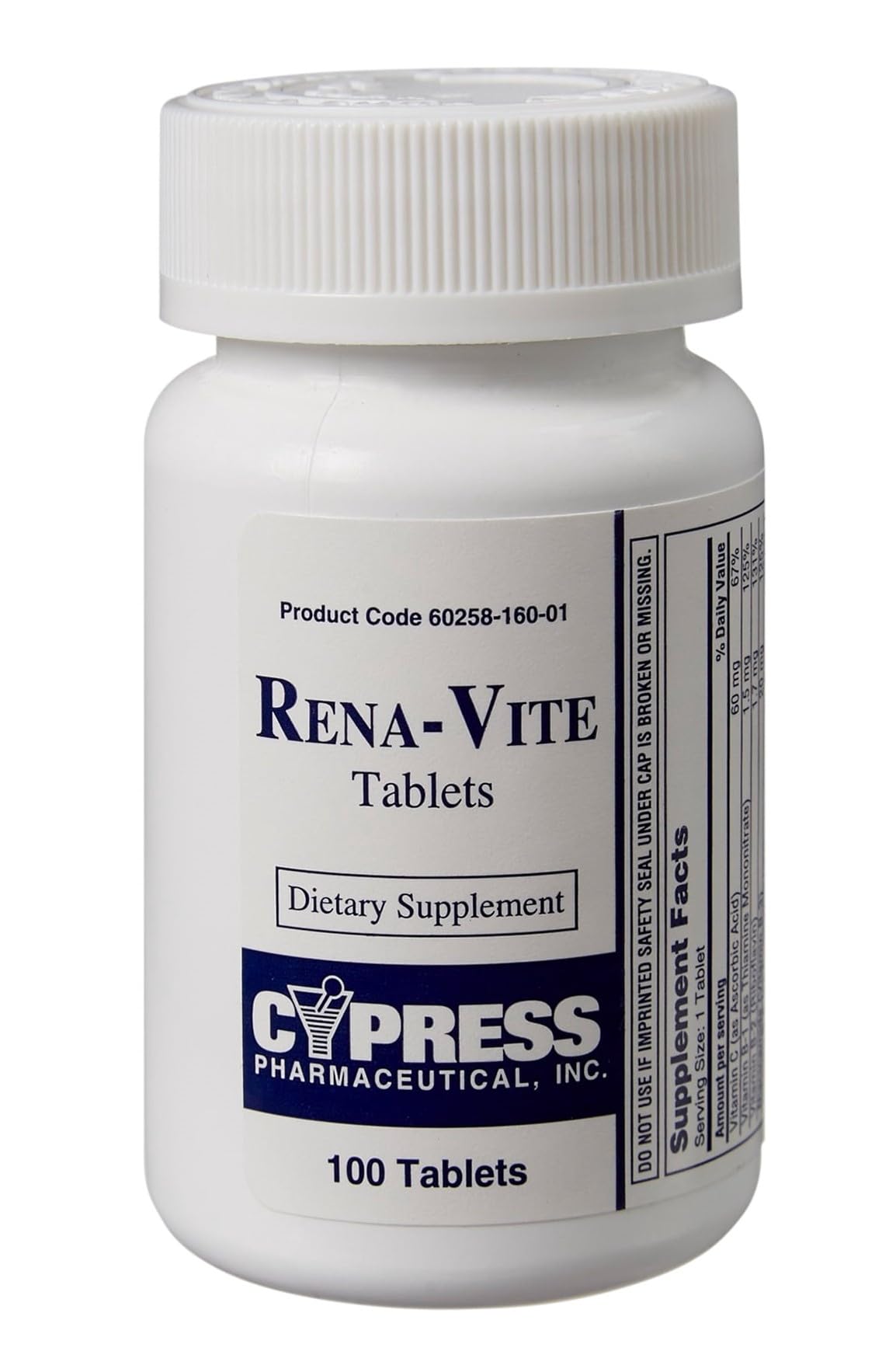 Cypress Pharmaceutical Rena-Vite Tablet, 300 Tablets