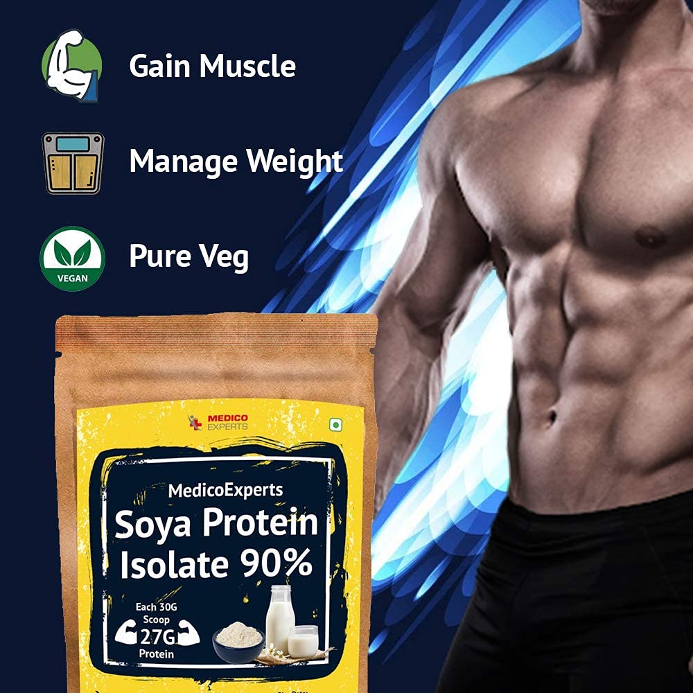 Astha Soy Protein Isolate 90% Powder, 950 g