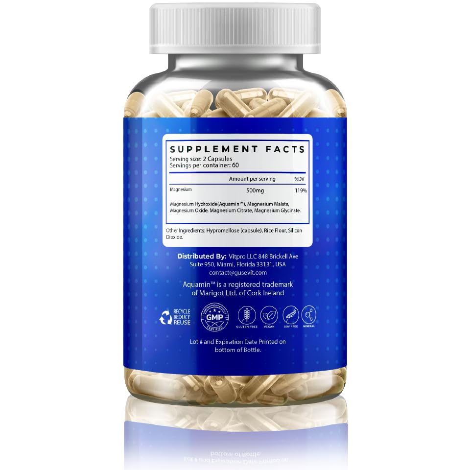 Gusevit 5-in-1 Magnesium Complex Capsule, 120 Count