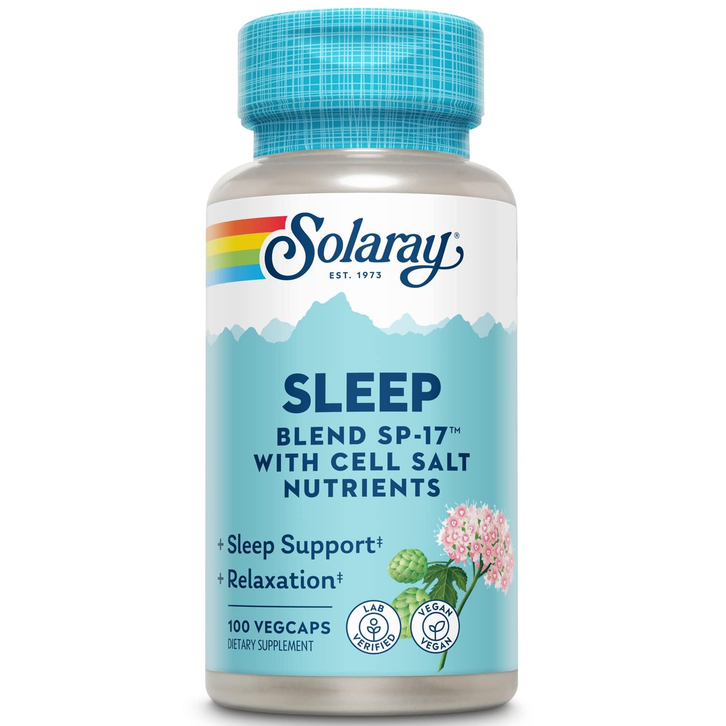 SOLARAY Sleep Blend SP-17 Veg Caps, 100 Count