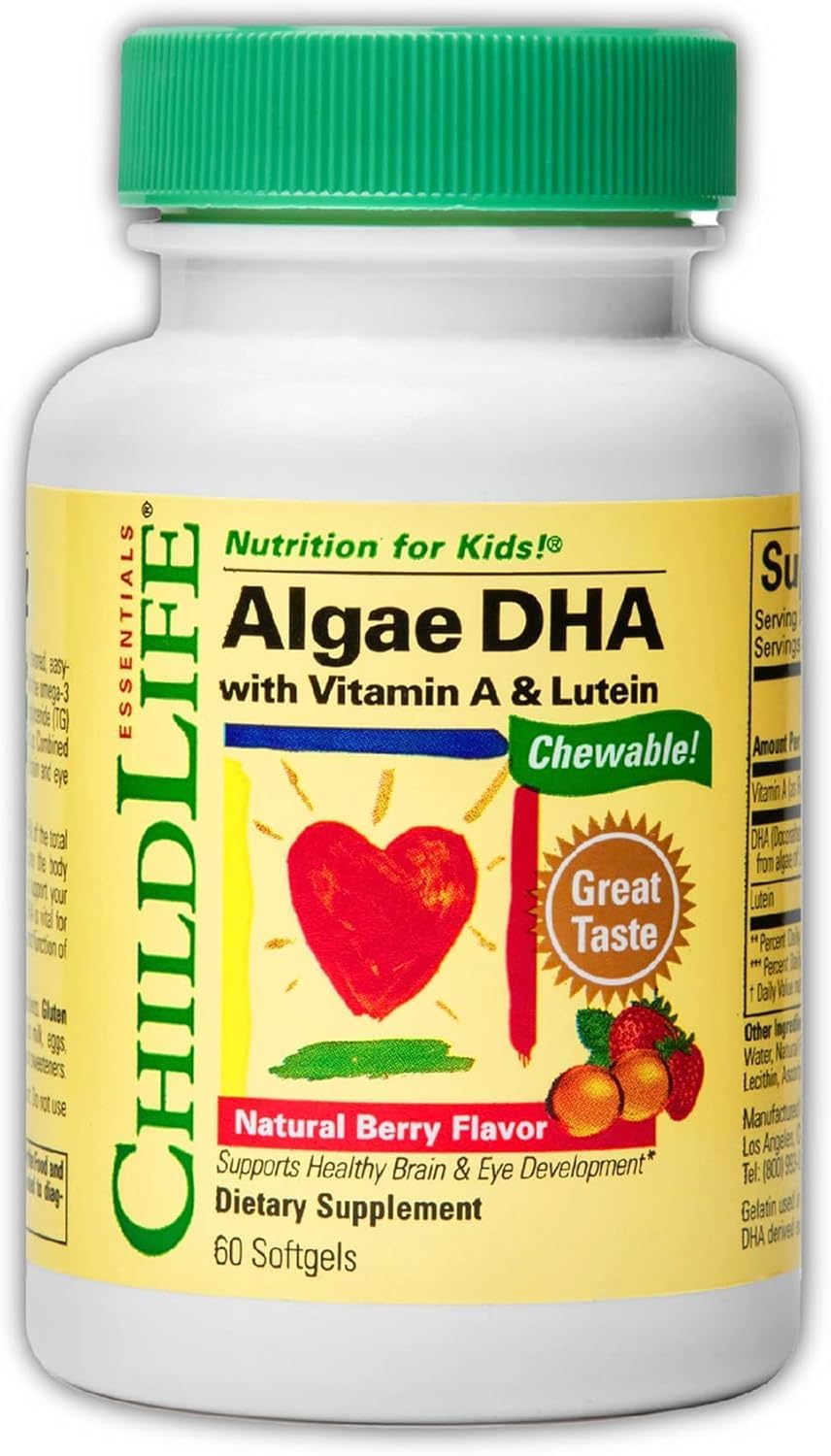 ChildLife Essentials Algae DHA for Kids Softgels 60
