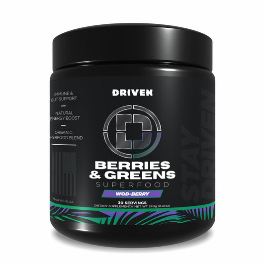 Driven Nutrition B&G Berries & Greens Superfood Powder, 8.47 Ounce
