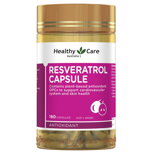 Healthy Care Australia Resveratrol Capsule, 180 Capsules