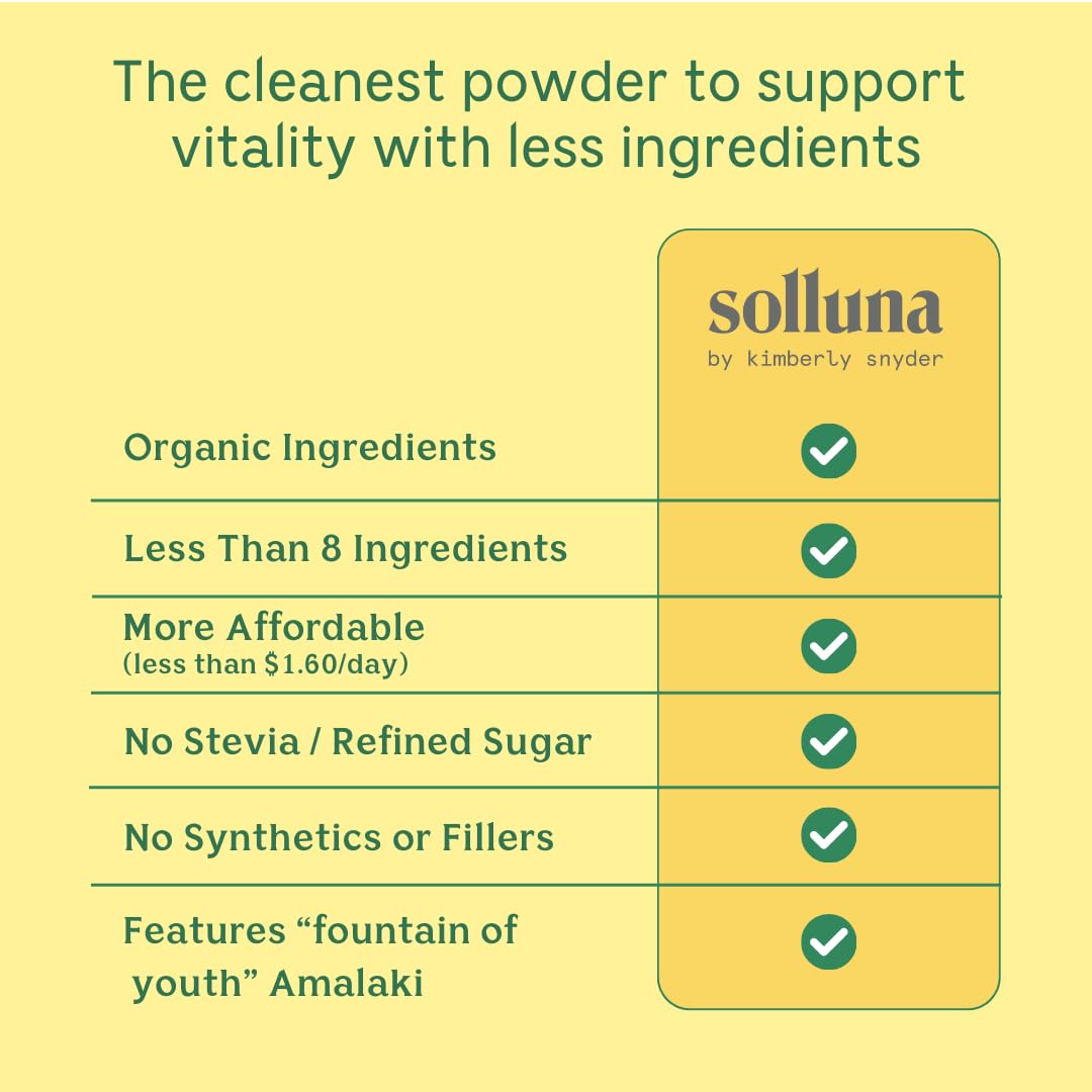 Solluna Glowing Greens Powder 3.9 oz