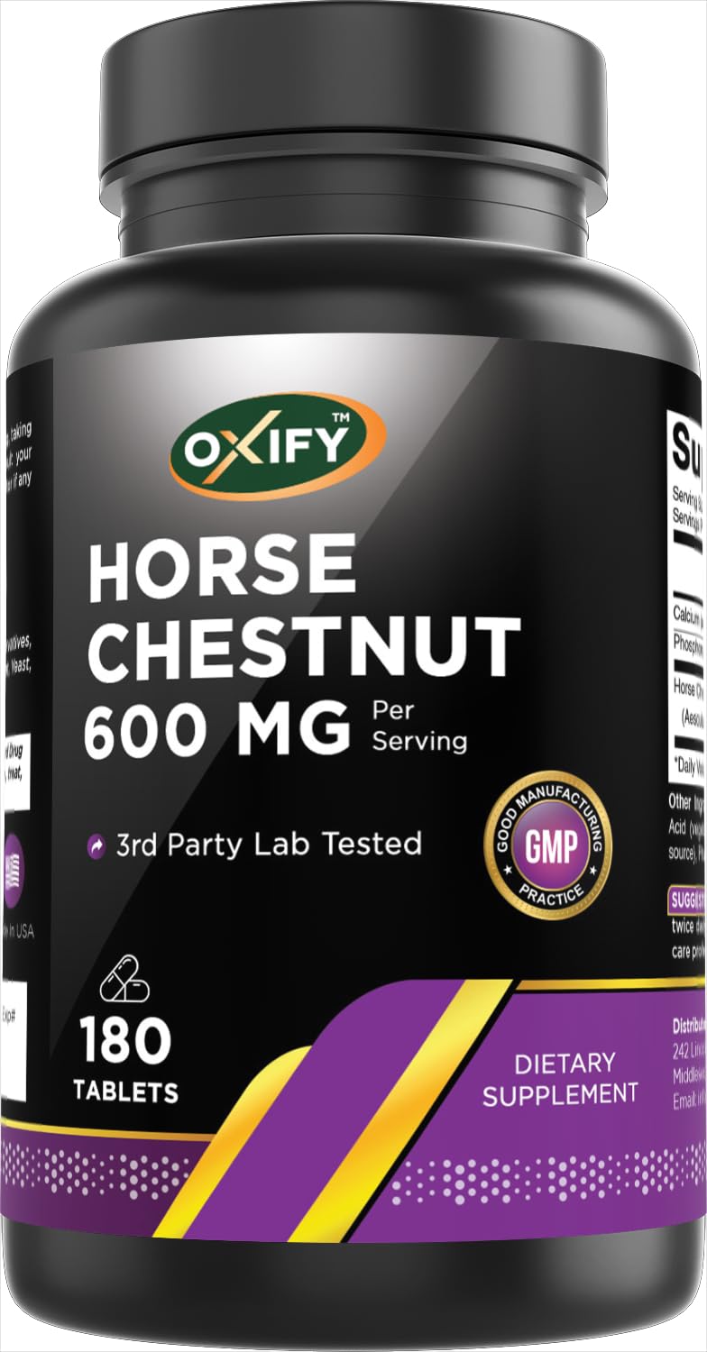 Oxify Horse Chestnut 600 mg 180 Tablets