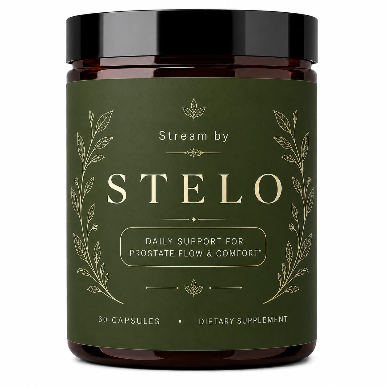 Stream by Stelo Men's Prostate Health Supplement Daily Wellness Support 60 Capsules