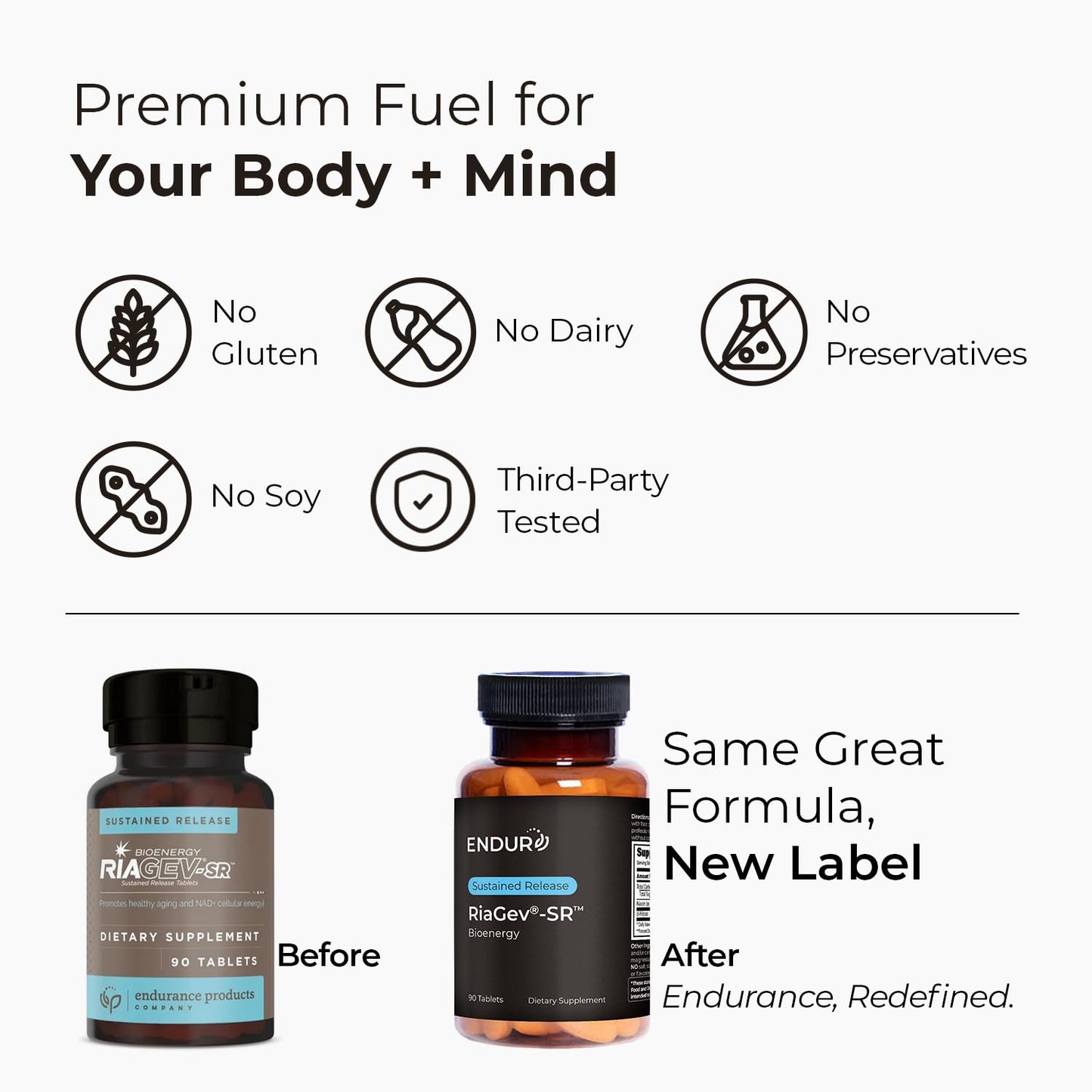 Endurance Products Ribose + B3 SR (Sustained Release) 600 mg - Riboside (NR) - NAD+ Booster, Niacinamide & Ribose for Cellular Energy & Healthy Aging Support - Optimal 5–7 HR Absorption - 90 Tablets