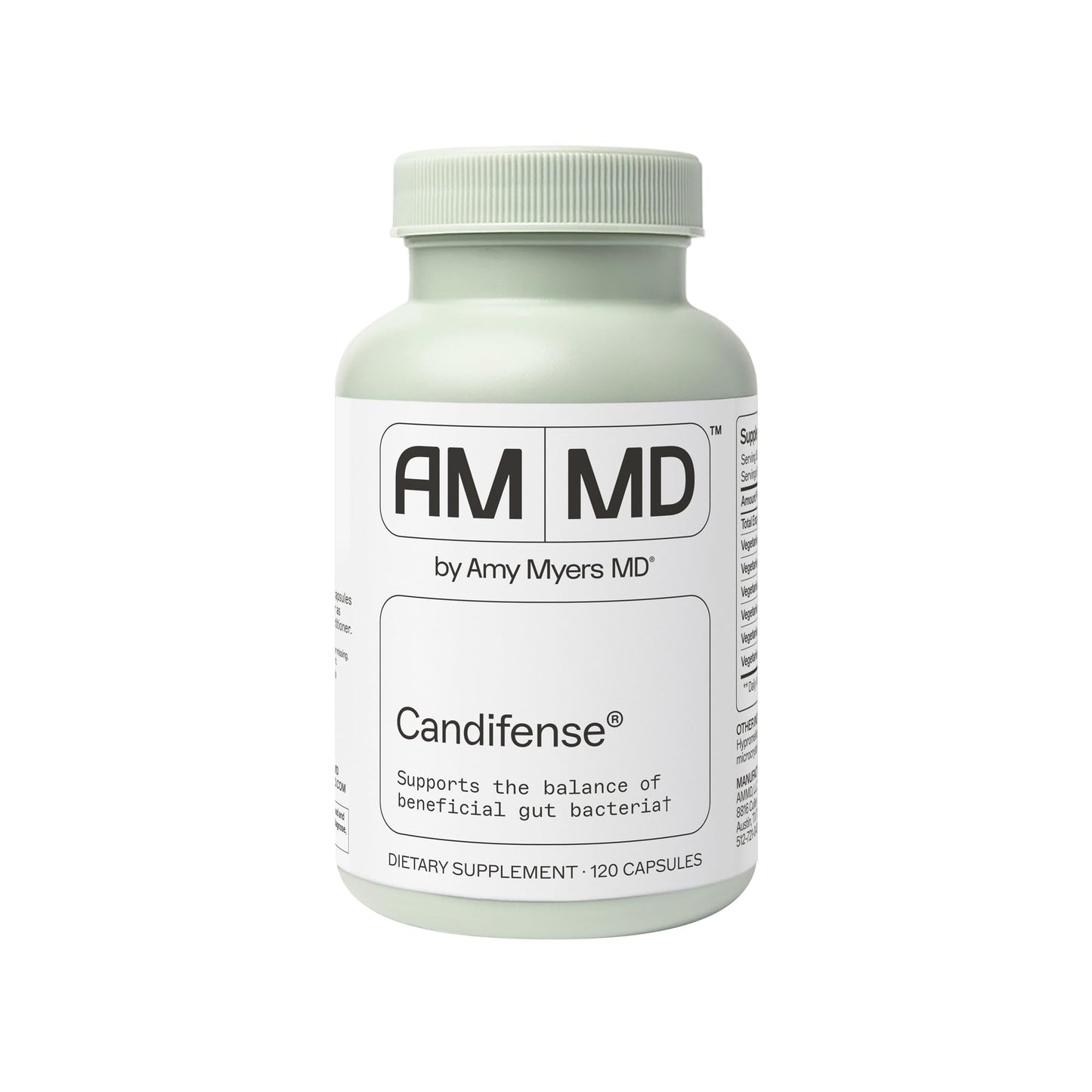 Amy Myers MD Candifense Candida Overgrowth Supplement Capsule, 120 Capsules
