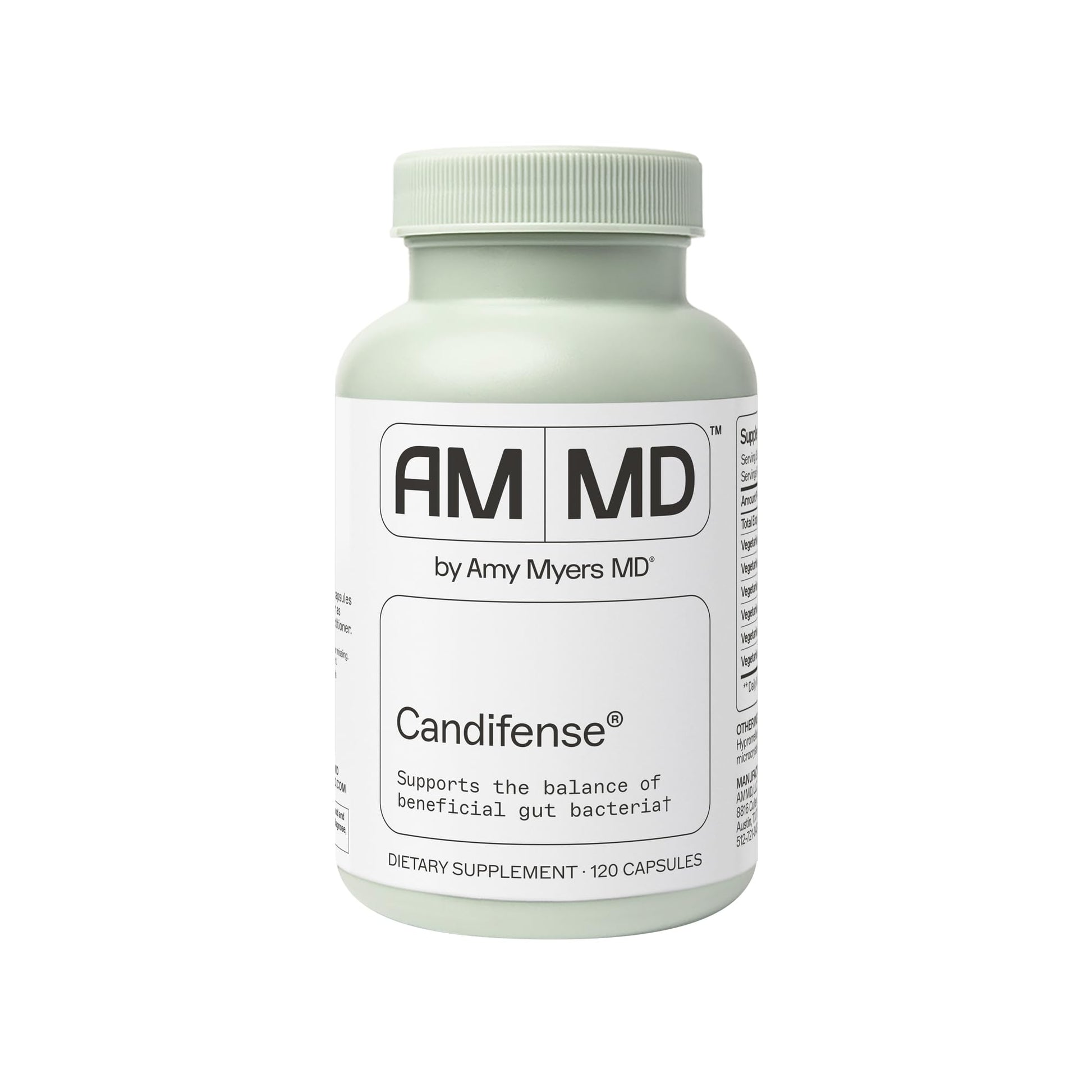 Amy Myers MD Candifense Candida Overgrowth Supplement Capsule, 120 Capsules