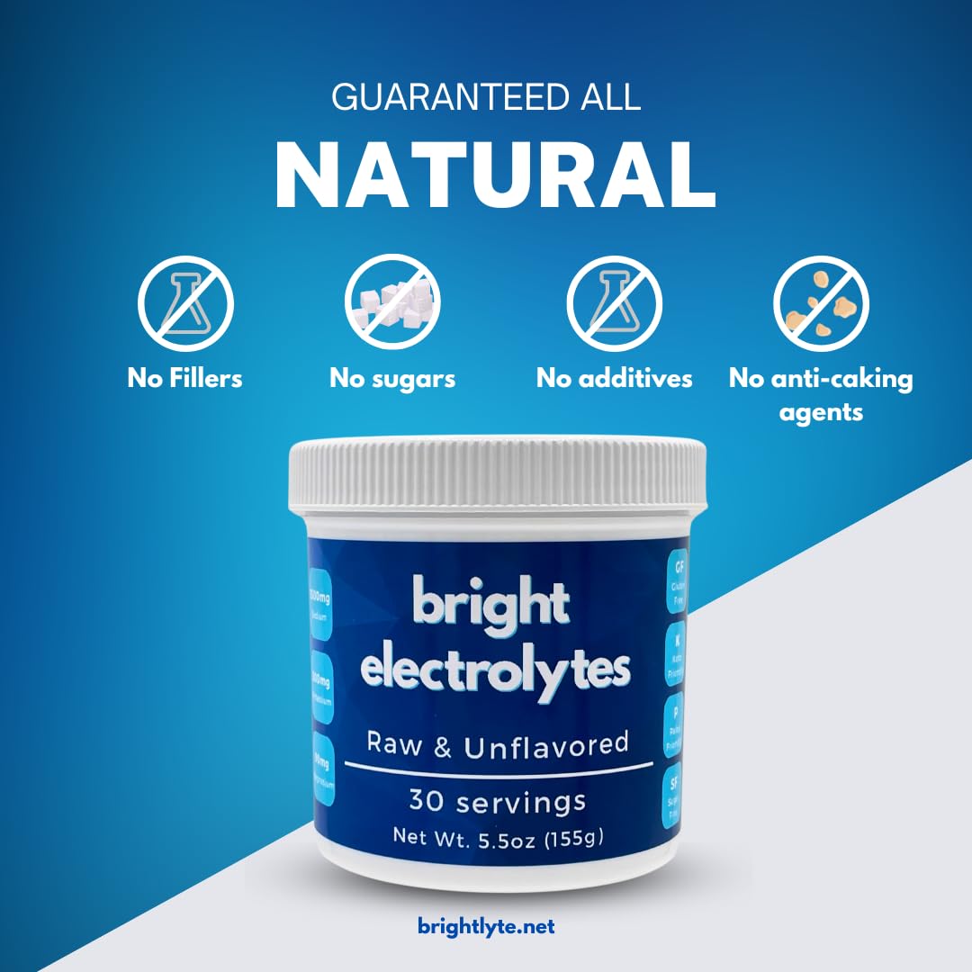 Bright Electrolytes Hydration Electrolyte Powder, 5.5 oz Jar