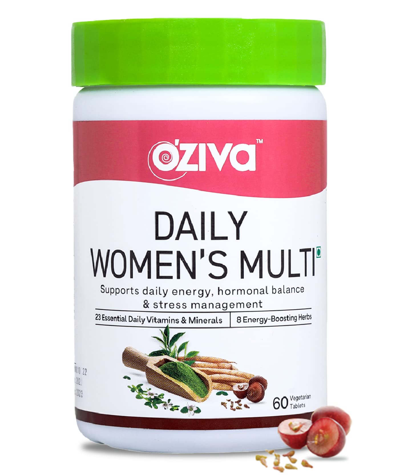 OZIVA Daily Women’s Multivitamin Tablets, 60 Count