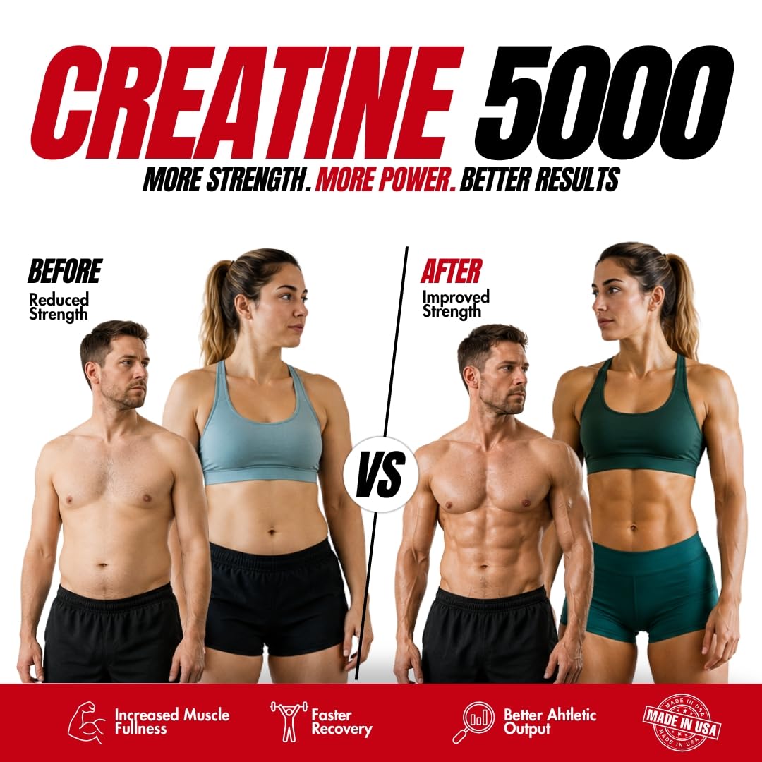 Metabolic Nutrition Creatine Monohydrate 5000mg Tablets, 270 Count